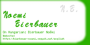 noemi bierbauer business card