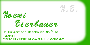 noemi bierbauer business card